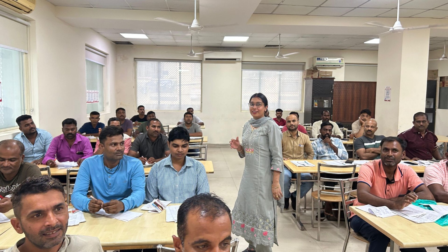Language Training in Progress